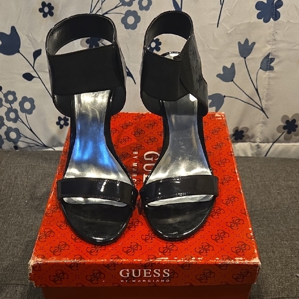 Guess Black Heeled Sandals